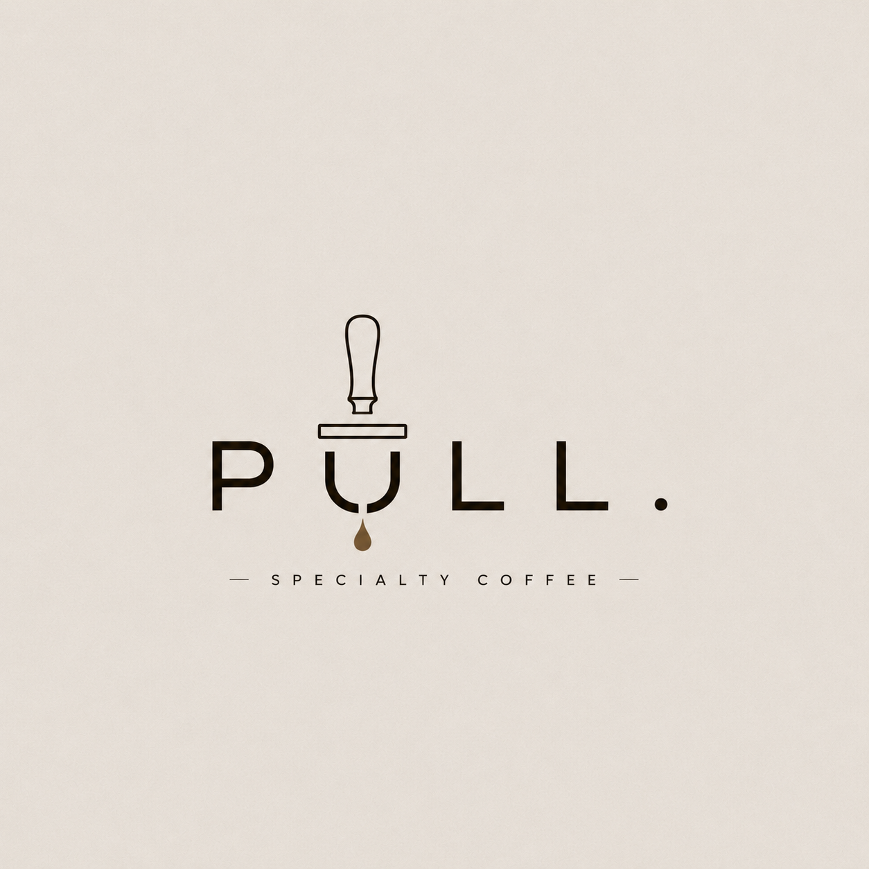 Pull Specialty Coffee — tamper logo